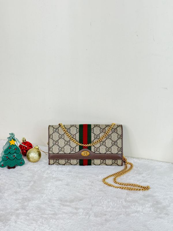 【95成新】GUCCI Ophidia 可拆鍊條 WOC 