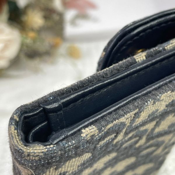 【成新】【12期0利率】DIOR SADDLE LOTUS 三折短夾 