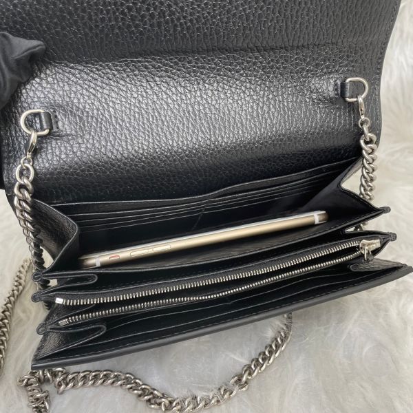 【12期0利率】GUCCI  DIONYSUS黑皮革WOC 20公分【95成新】 