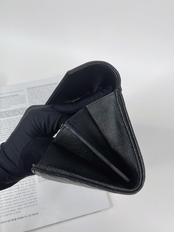 【95成新】YSL MONOGRAM 魚子醬信封長夾 