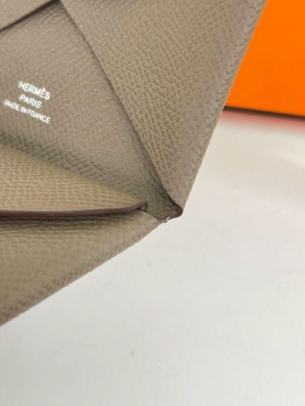 【分期0利率】HERMES Calvi Duo雙層卡片套【95成新】 