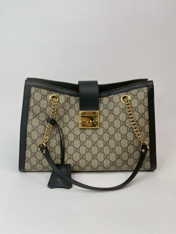 【分期0利率】GUCCI Padlock 中號托特包【99成新】 
