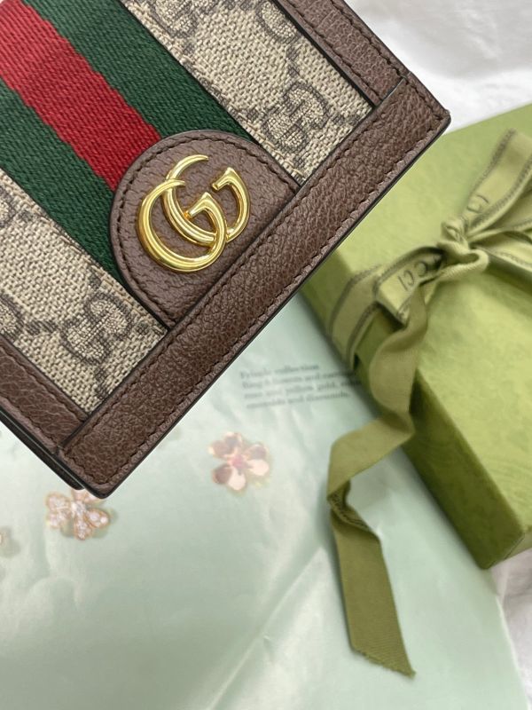 【分期0利率】GUCCI OPHIDIA GG零錢對開短夾【95成新】 