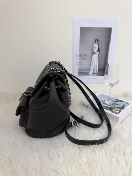 【95成新】CHANEL DUMA 單口袋後背包 大號 