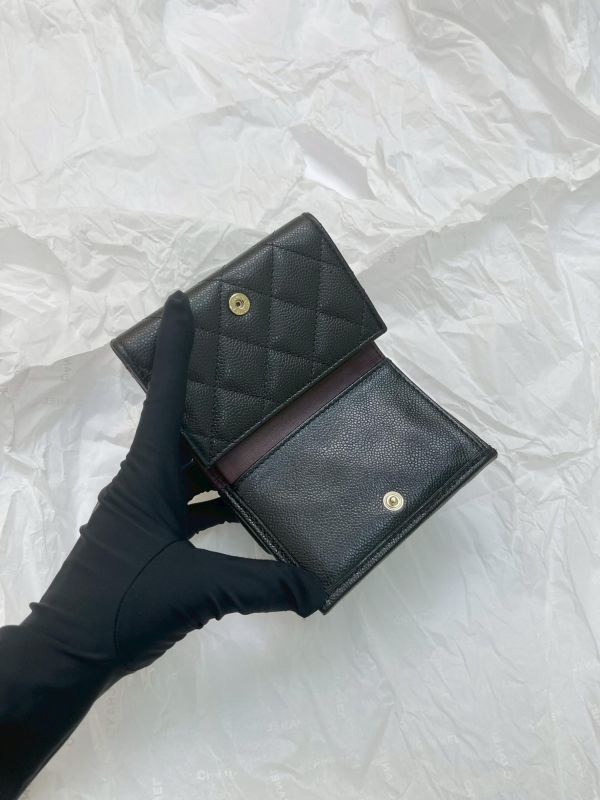 【全新品】CHANEL  COCO迷你雙層三折短夾 