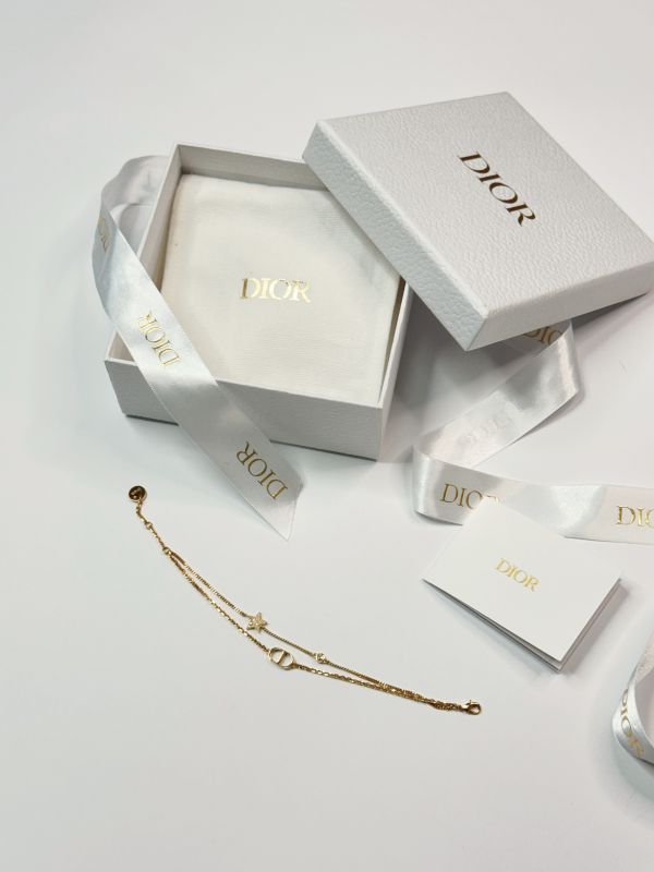【95成新】DIOR Petit CD 雙鏈手鍊 