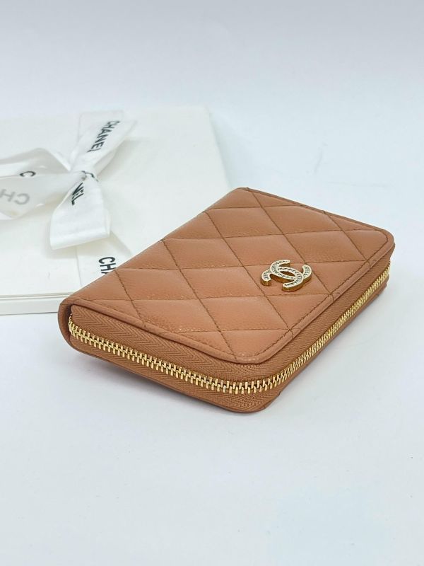 【全新品】CHANEL 25B 大型拉鍊零錢卡包 