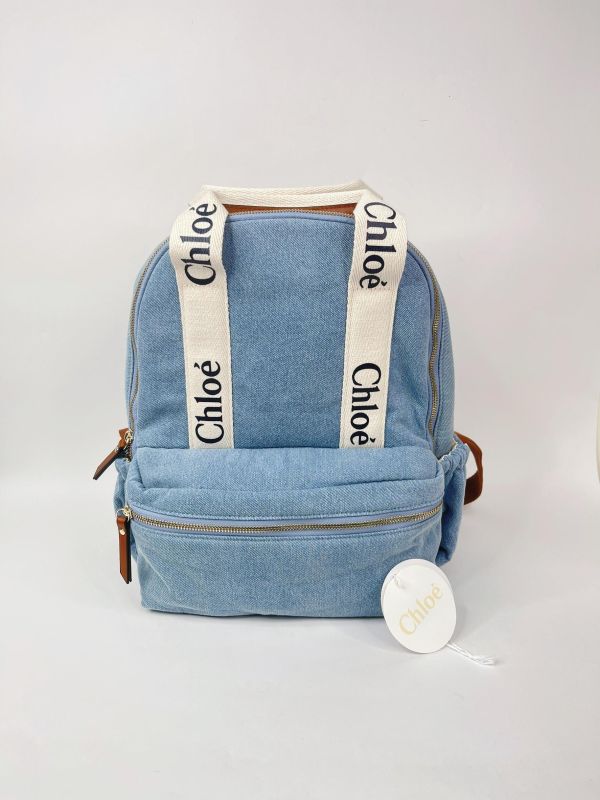 【95成新】CHLOE 牛仔後背包 