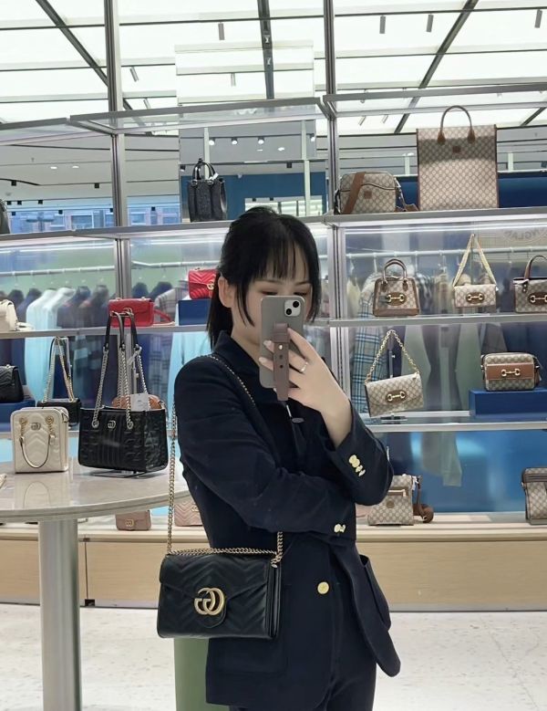 【12期0利率】GUCCI 馬夢風琴WOC【95成新】 