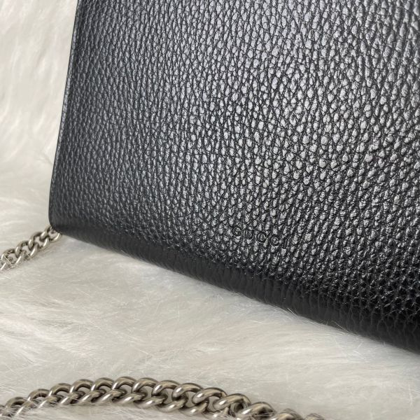 【12期0利率】GUCCI  DIONYSUS黑皮革WOC 20公分【95成新】 