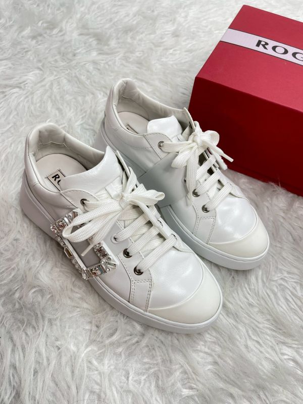 【分期0利率】Roger Vivier Viv' Skate 皮革運動鞋 37號【95成新】 