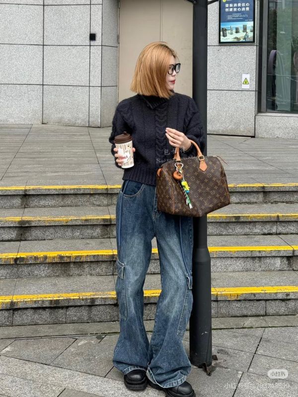 【85成新】LV SPEEDY 30 經典Monogram手提波士頓包 