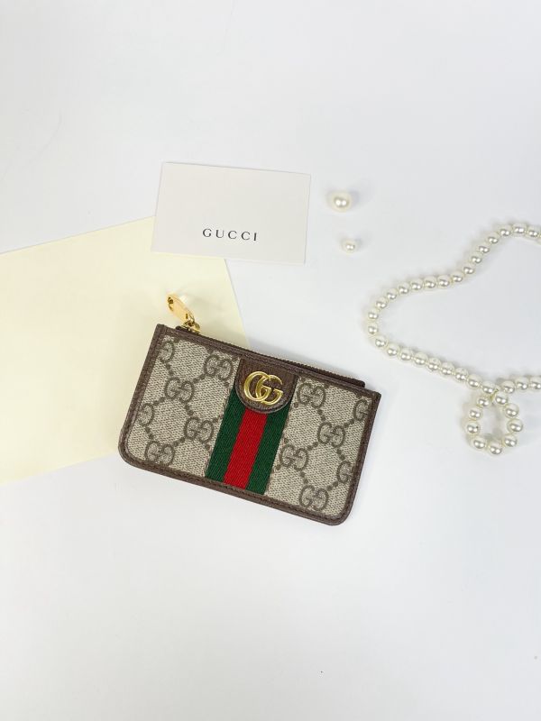 【分期0利率】GUCCI OPHIDIA 3卡零錢包【95成新】 