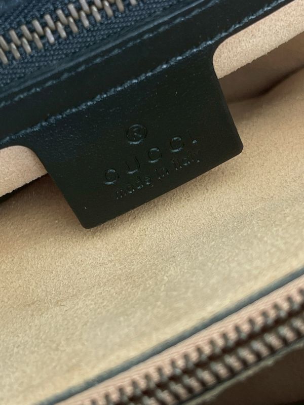 【分期0利率】GUCCI GG Marmont 絎縫牛皮手提兩用包【9成新】 