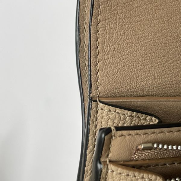 【12期0利率】LOEWE Anagram 卵石紋小牛皮對折短夾【台灣購證】【99成新】 