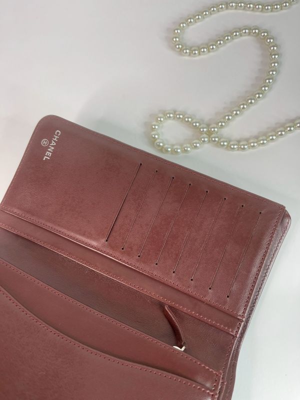 【分期0利率】CHANEL 羊皮對開長夾【95成新】 