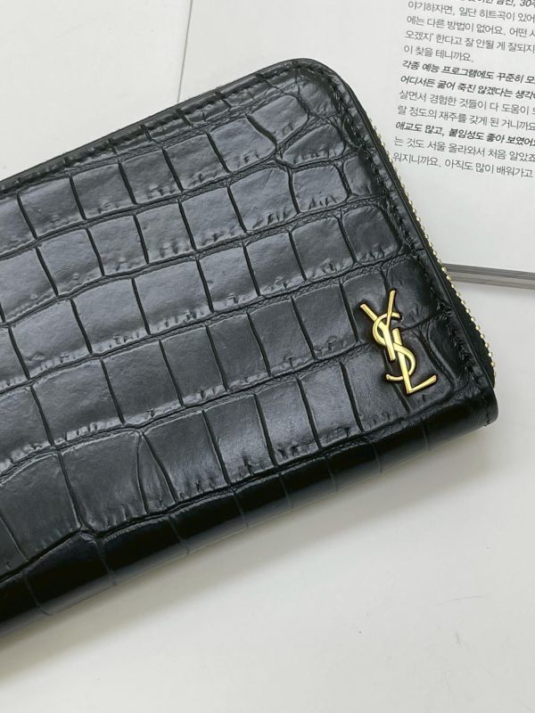 【未使用閒置品】YSL 拉鍊長夾 