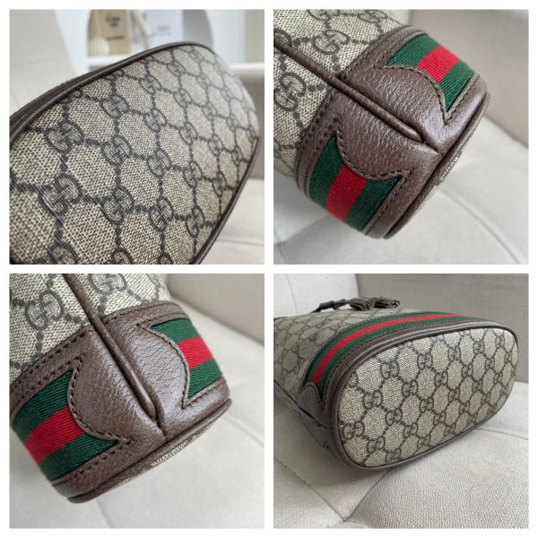 【12期0利率】【全新品】GUCCI OPHIDIA 紅綠織帶小號水桶包【現金價42000】 