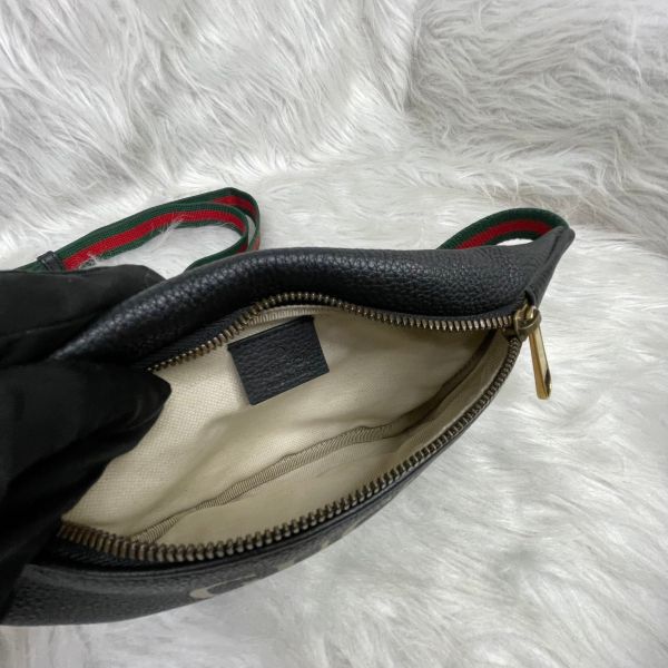 【98 成新】GUCCI小號印刷腰包 