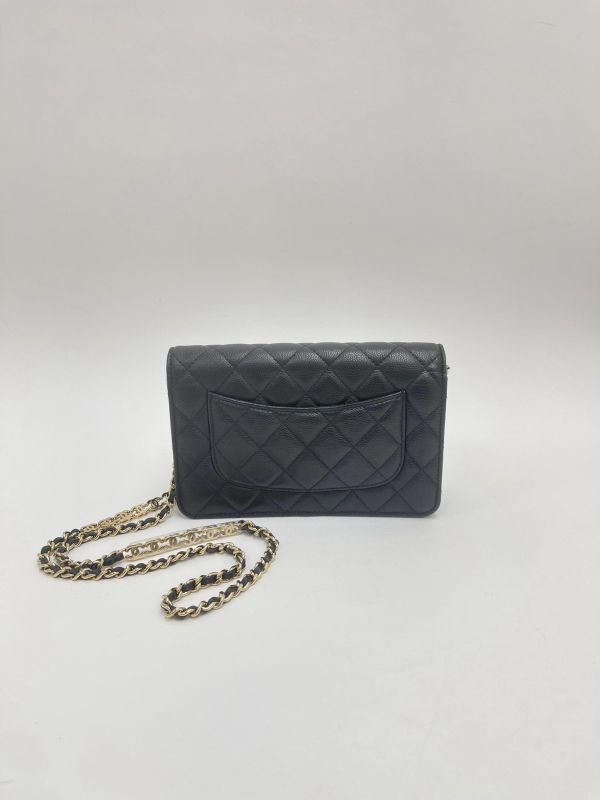 【95成新】CHANEL 22P 雙C鍊帶 WOC 