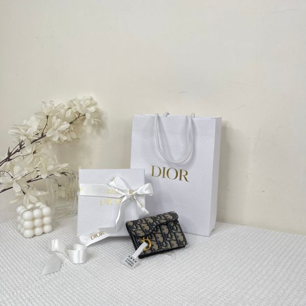 【分期0利率】DIOR SADDLE BLOOM 卡夾【9成新】 