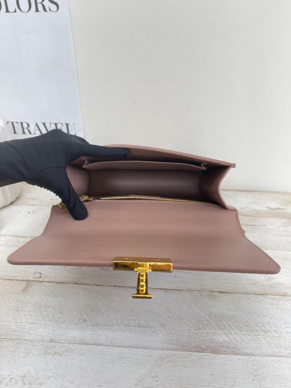 【9成新】DIOR 30 MONTAIGNE 中號 乾燥玫瑰粉 