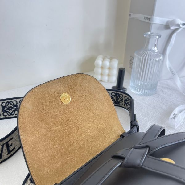 【12期0利率】LOEWE MINI GATE 雙層包 黑【9成新】 