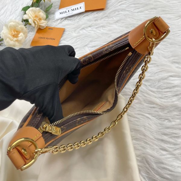 【12期0利率】LV  Loop 老花半月包【95成新】 