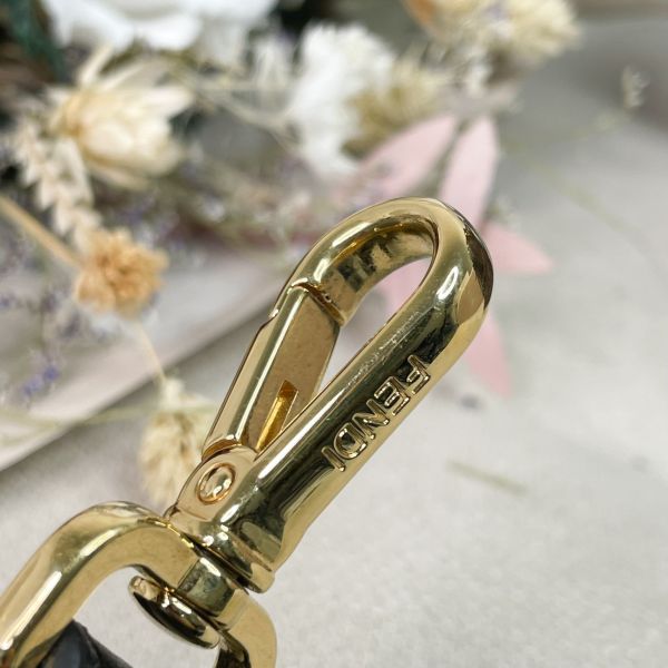 【12期0利率】FENDI Mon Tresor迷你水桶包 咖老花【9成新】 