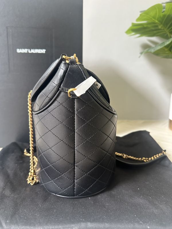【分期0利率】YSL GABY 小羊皮水桶包 【95成新】 