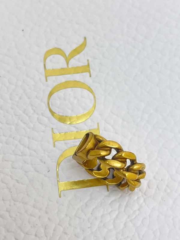 【9成新】DIOR CD Icon 鏈環戒指 