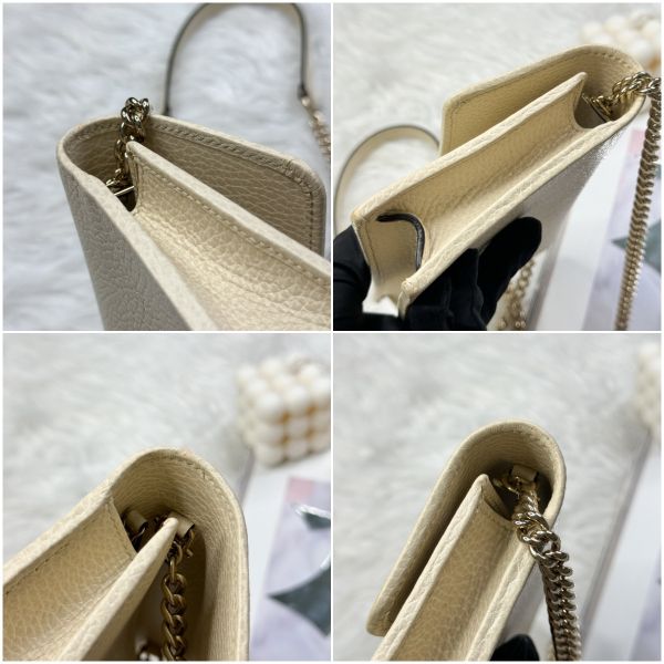 【12期0利率】GUCCI 荔枝皮雙G WOC【9成新】 