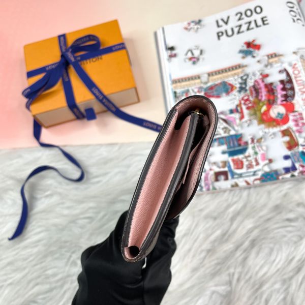 【12期0利率】LV EMILIE經典Monogram釦式長夾【9成新】 