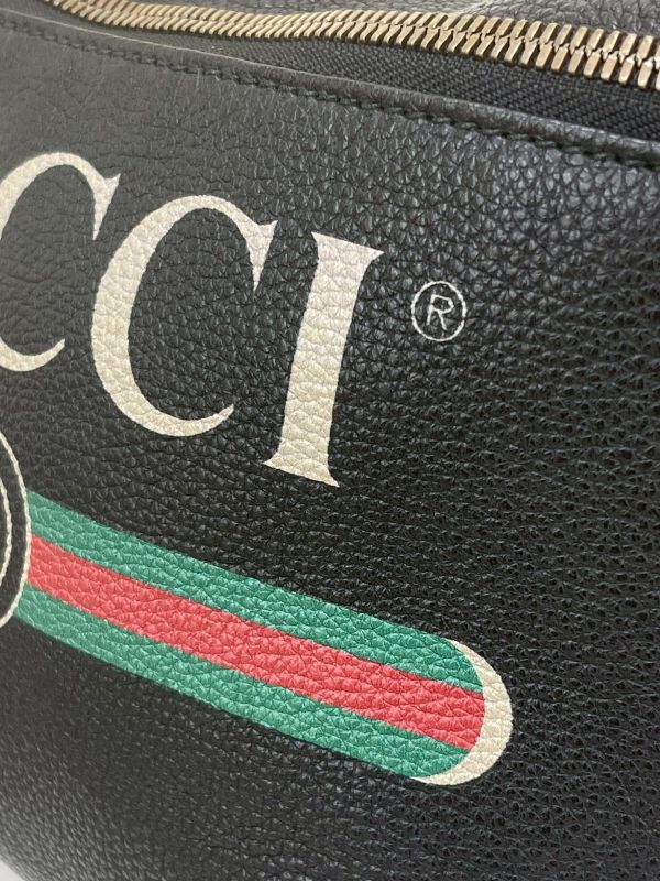 【95成新】GUCCI 皮革腰包  大號 