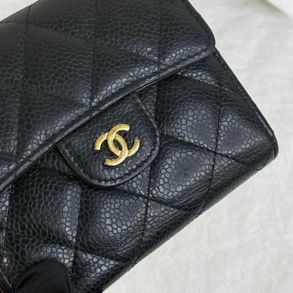 【12期0利率】CHANEL COCO三折短夾【9成新】 
