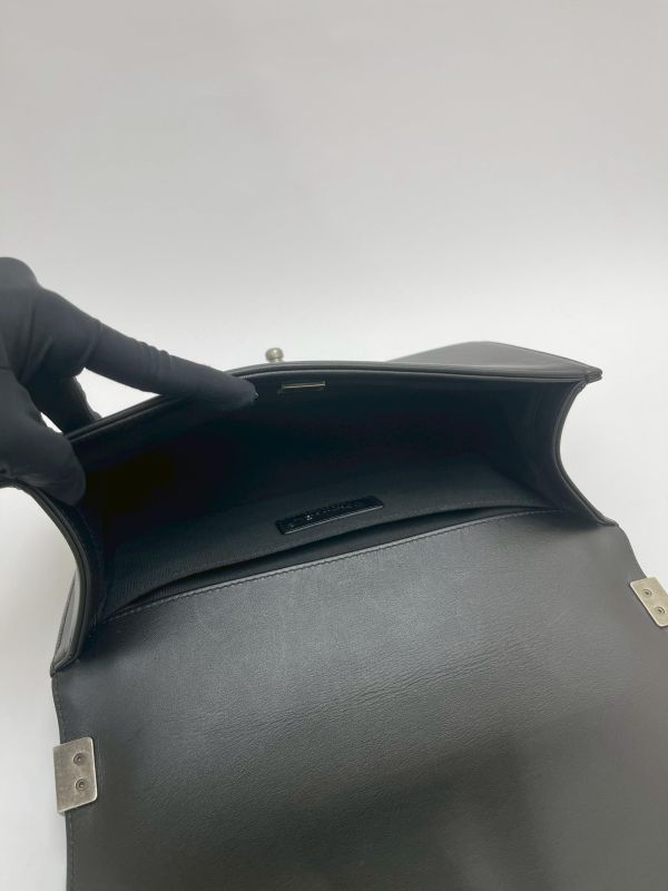 【95成新】CHANEL芯片款 BOY 25 牛皮銀扣 