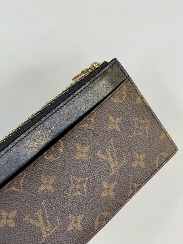 【95成新】LV SLIM 薄型拉鍊長夾 