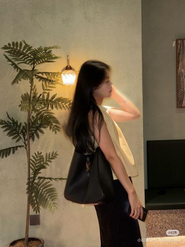 【99成新】YSL LE 5 À 7長背帶HOBO大號 