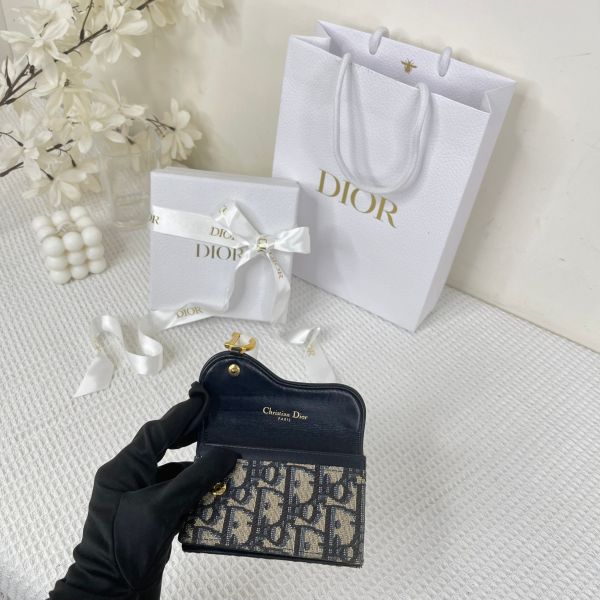 【分期0利率】DIOR SADDLE BLOOM 卡夾【9成新】 