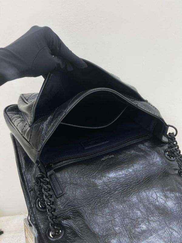 【95成新】YSL NIKI 中號 SO BLCAK D扣款 