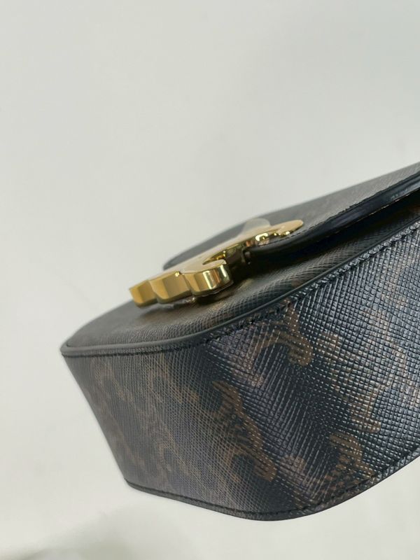 【分期0利率】CELINE 凱旋門帆布及小牛皮迷你翻蓋包【未使用閒置品】 