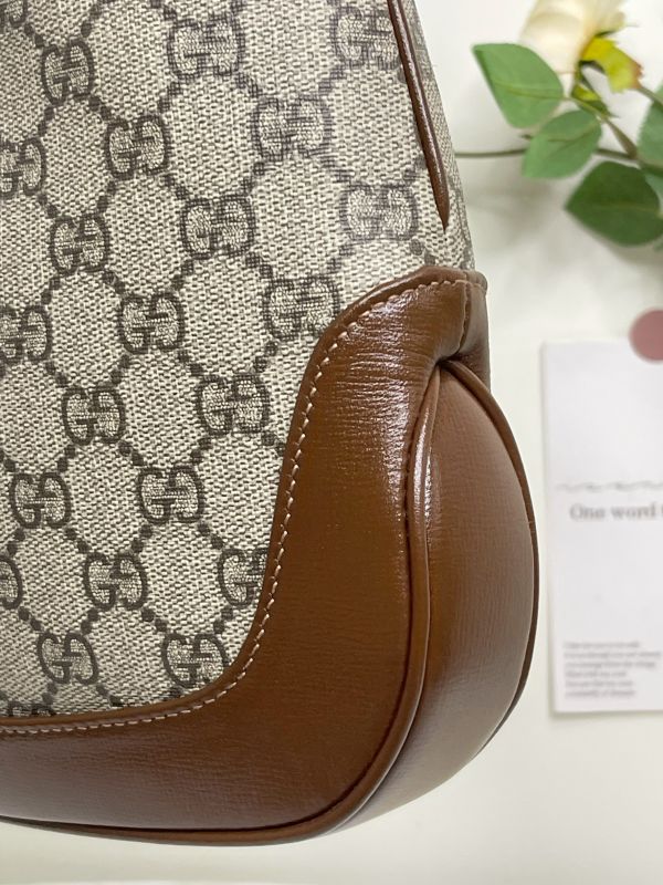 【分期0利率】GUCCI Jackie 經典1961緹花拼接兩用包【95成新】 