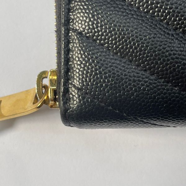 【12期0利率】 YSL魚子醬拉鍊長夾【9成新】 