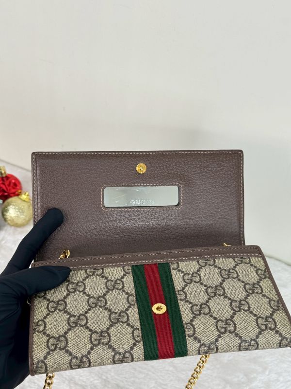 【95成新】GUCCI Ophidia 可拆鍊條 WOC 