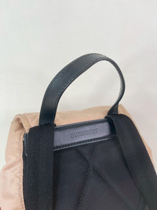 【9成新】BURBERRY THE RUCKSACK 黑LOGO 中號後背包 