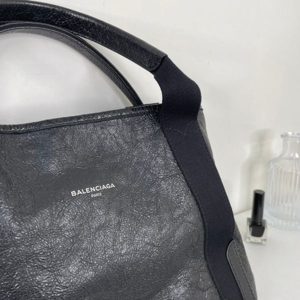 【12期0利率】Balenciaga Navy Cabas S托特包【9成新】 