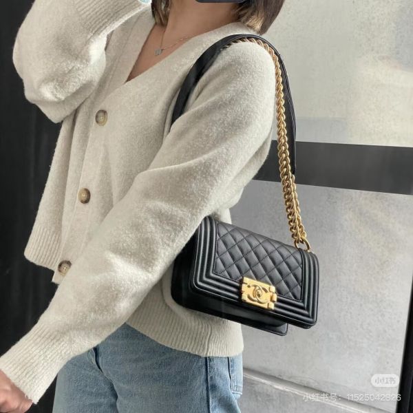 【分期0利率】CHANEL  BOY 20 小型口蓋包【9成新】 