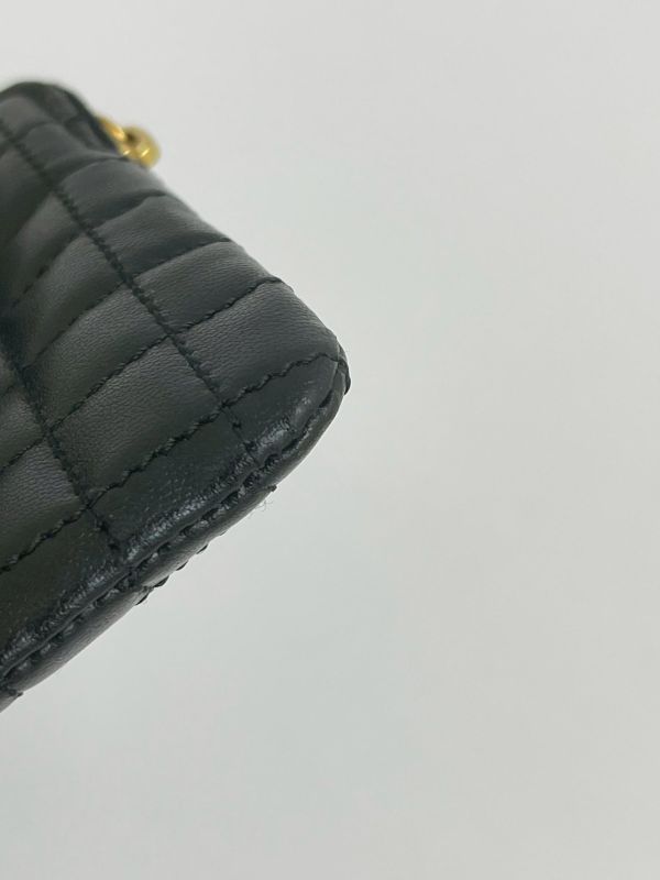 【95成新】CELINE C Charm 絎縫小牛皮零錢包 