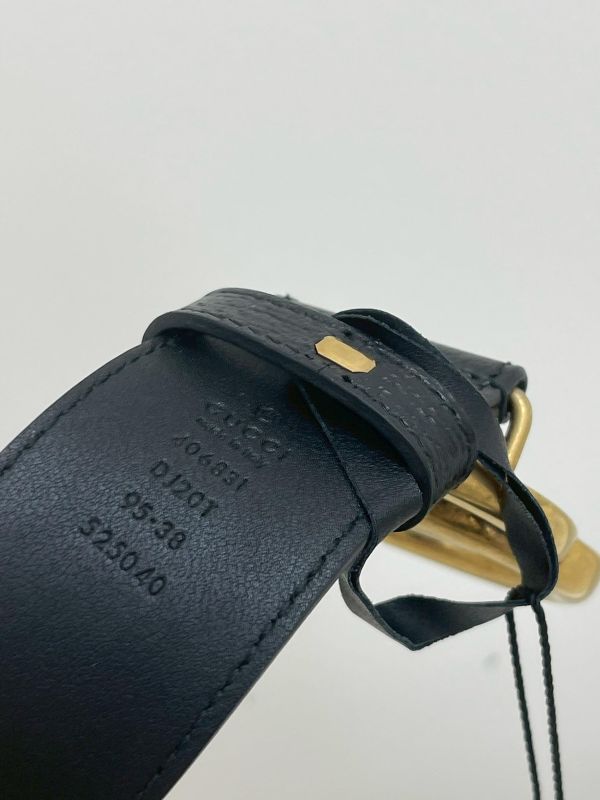 【95成新】GUCCI 復古雙G皮帶 40MM 