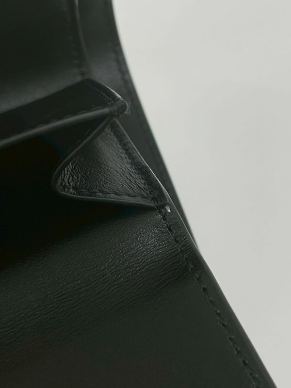 【95成新】CELINE 亮面牛皮革TRIOMPHE三折短夾 